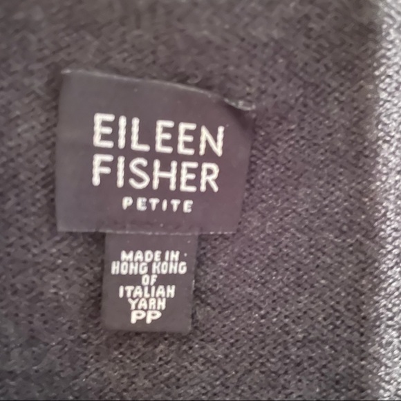 Mock turtleneck sweater. Dark charcoal/black. Merino wool. - Picture 2 of 3